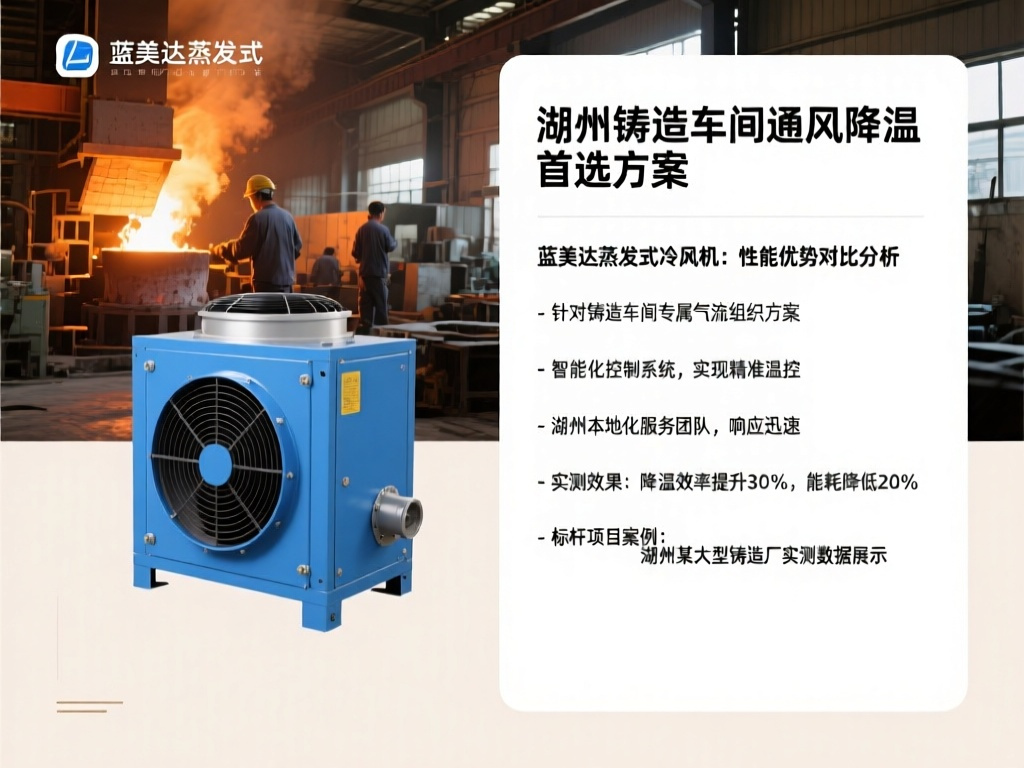 湖州铸造车间通风降温首选方案 蓝美达蒸发式冷风机实测效果领跑行业