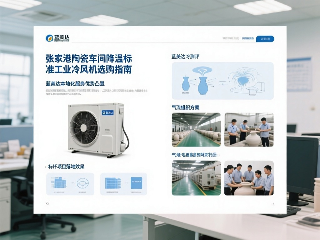 张家港陶瓷车间降温标准工业冷风机选购指南 蓝美达本地化服务优势凸显