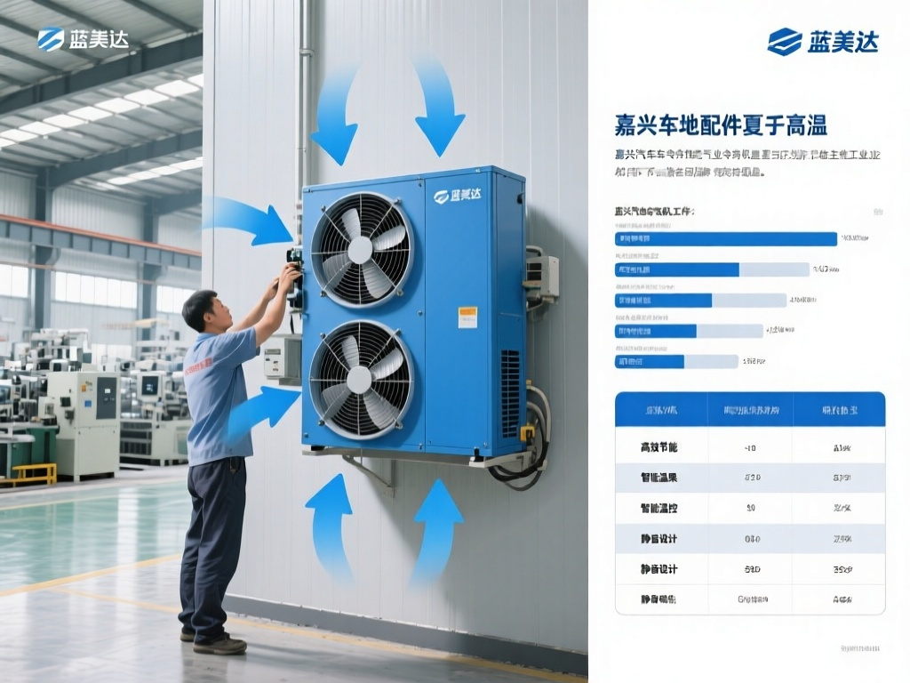 嘉兴汽车配件车间太热怎么解决？蓝美达工业冷风机通风降温方案实测